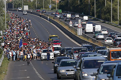 roads as most seen element of the European migrant and refugee crisis